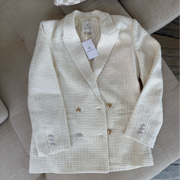Anine Bing Boucle Jasmine Blazer Size Small - Picture 11 of 12